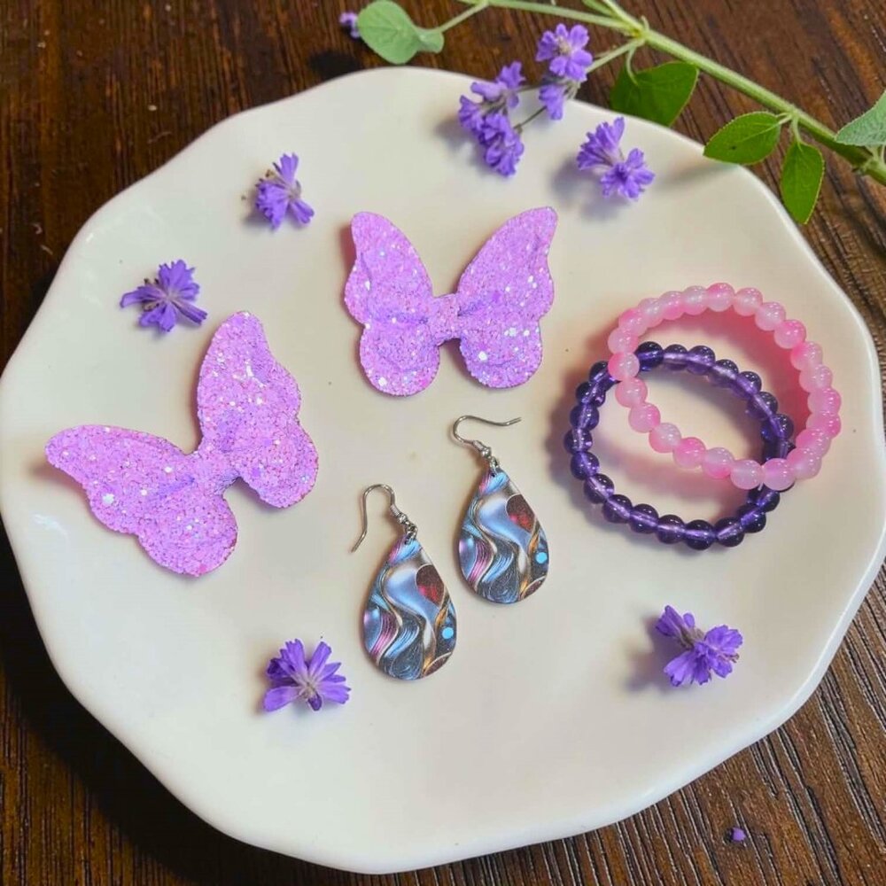 Mommy And Me Butterfly Bracelet Set